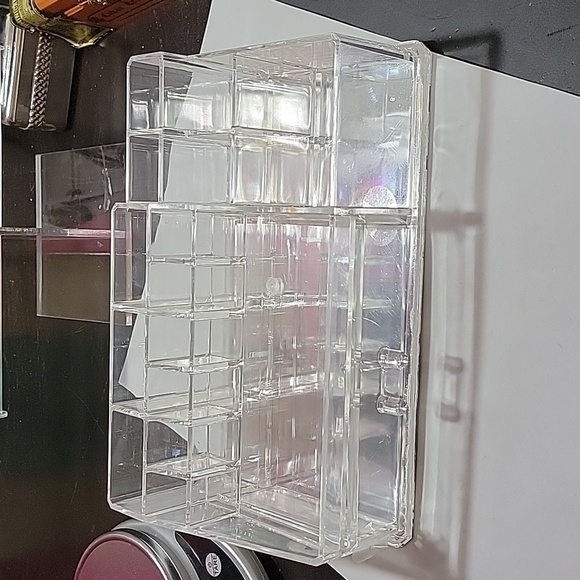 Clear Acrylic organizer 6.5"x11" Make up jewelry tool storage - Picture 1 of 8
